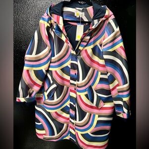 Boden Women’s Raincoat NWT Beautiful Multicolor Size 20/22